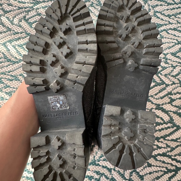 KARL LAGERFELD womens combat boots - Picture 13 of 15